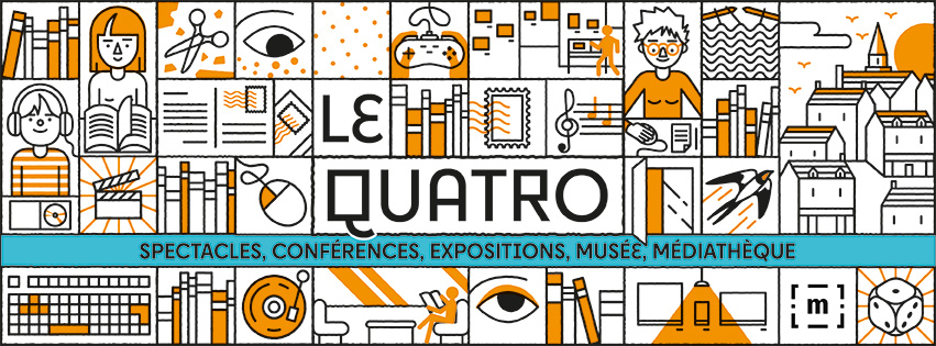 Couverture Facebook de la page du Quatro avec les modules illustrés