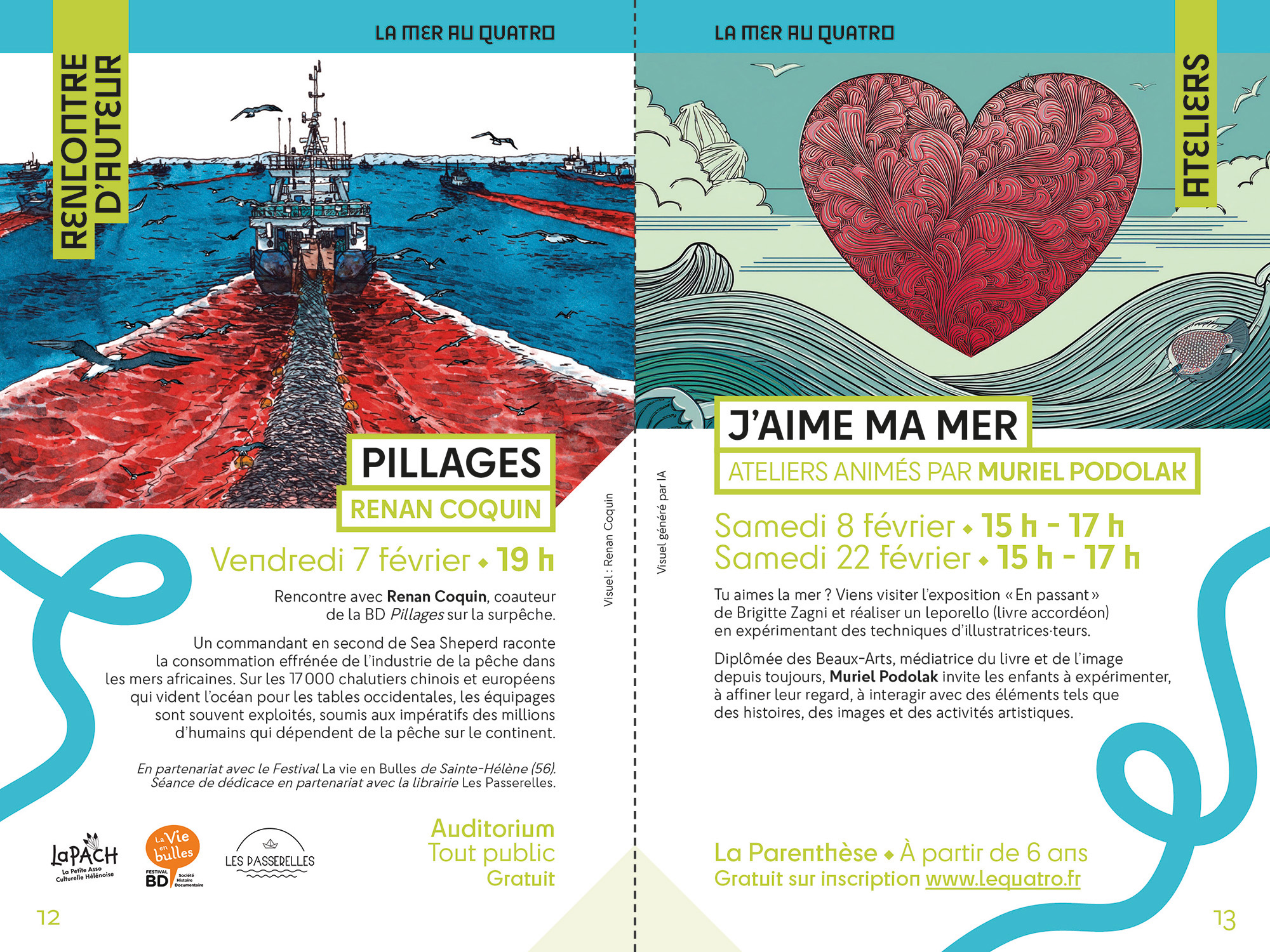 Pages 12 et 13 du quatrième programme