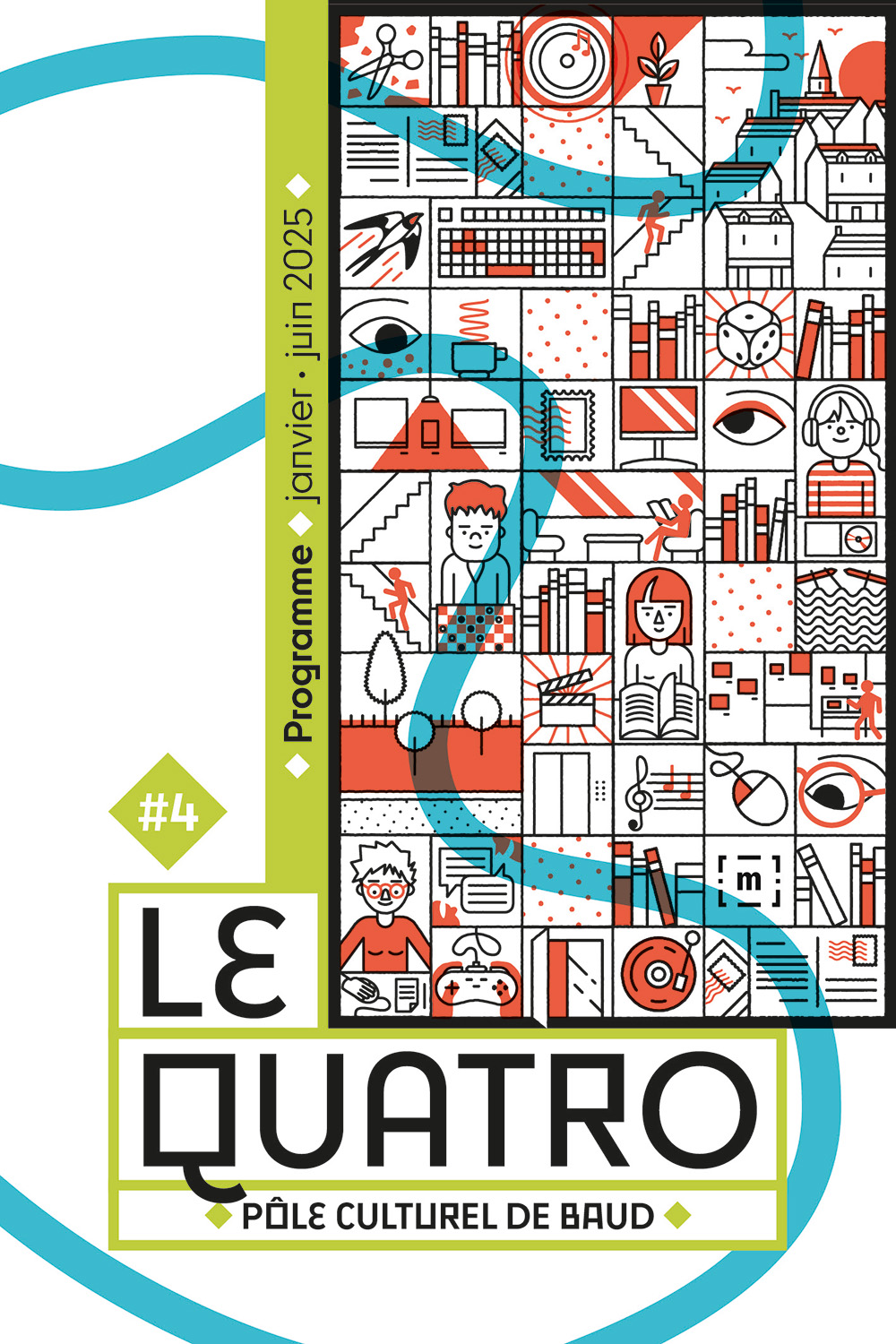 Couverture du quatrième programme du pôle culturel Le Quatro