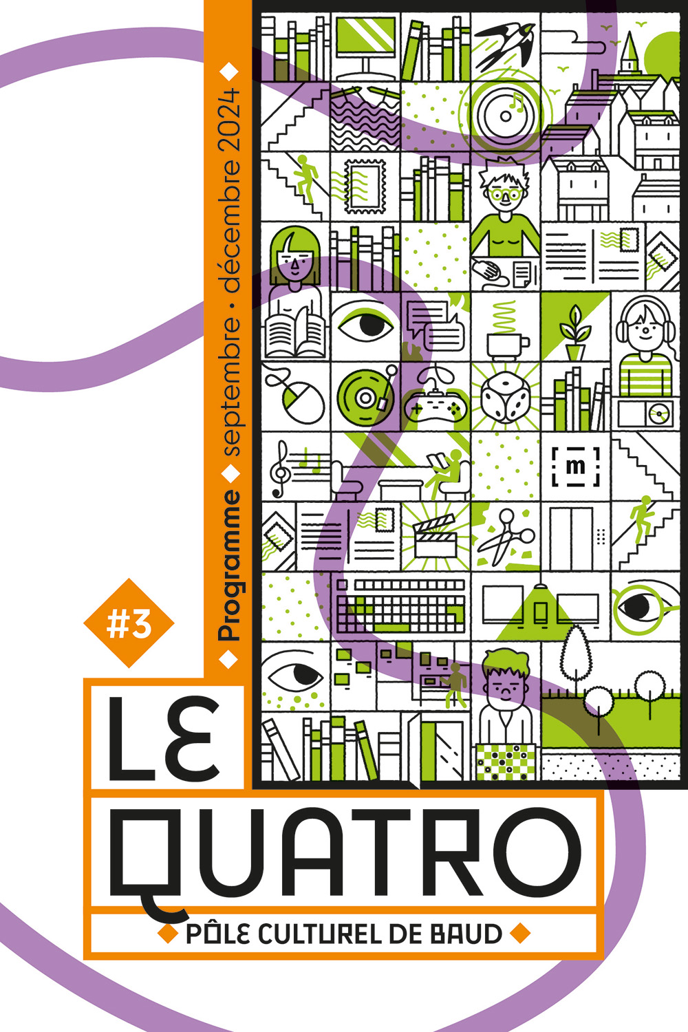 Couverture du troisième programme du pôle culturel Le Quatro
