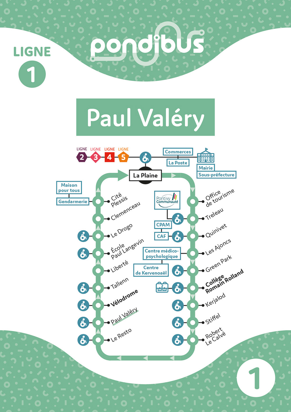 Fiche arrêt Paul Valéry de la ligne 1 du Pondibus