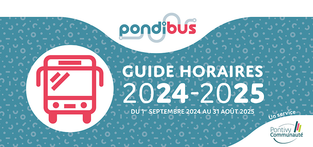 Première de couverture du guide horaires du Pondibus