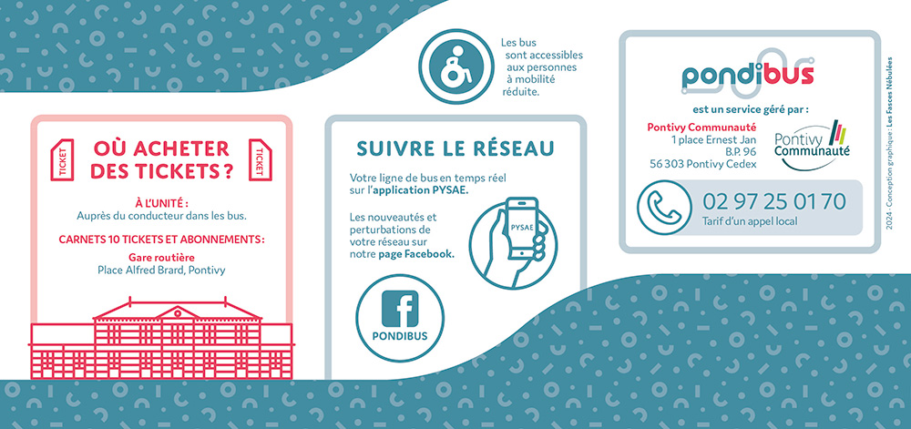 Quatrième de couverture du guide horaires du Pondibus