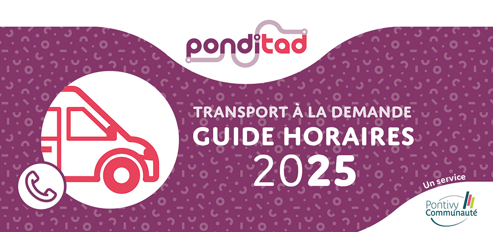 Première de couverture du guide horaires du Ponditad