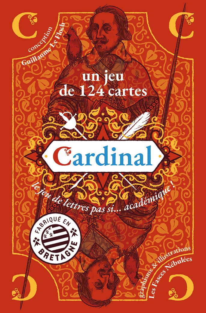 Recto de la boîte de jeu avec le cardinal de Richelieu