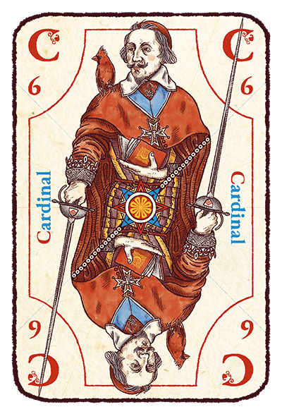 Carte C majuscule avec le cardinal de Richelieu