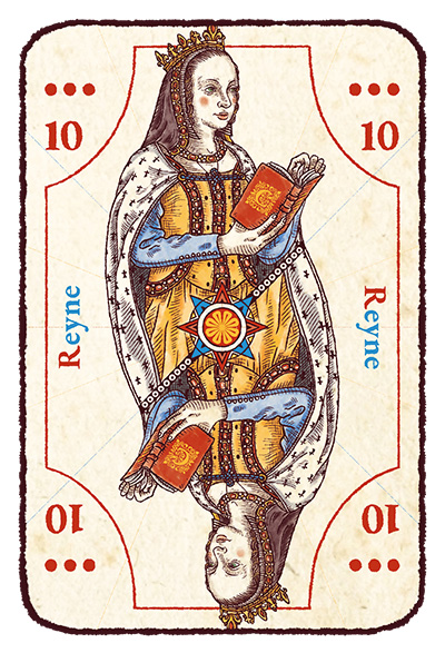 Super carte joker majuscule avec Anne de Bretagne